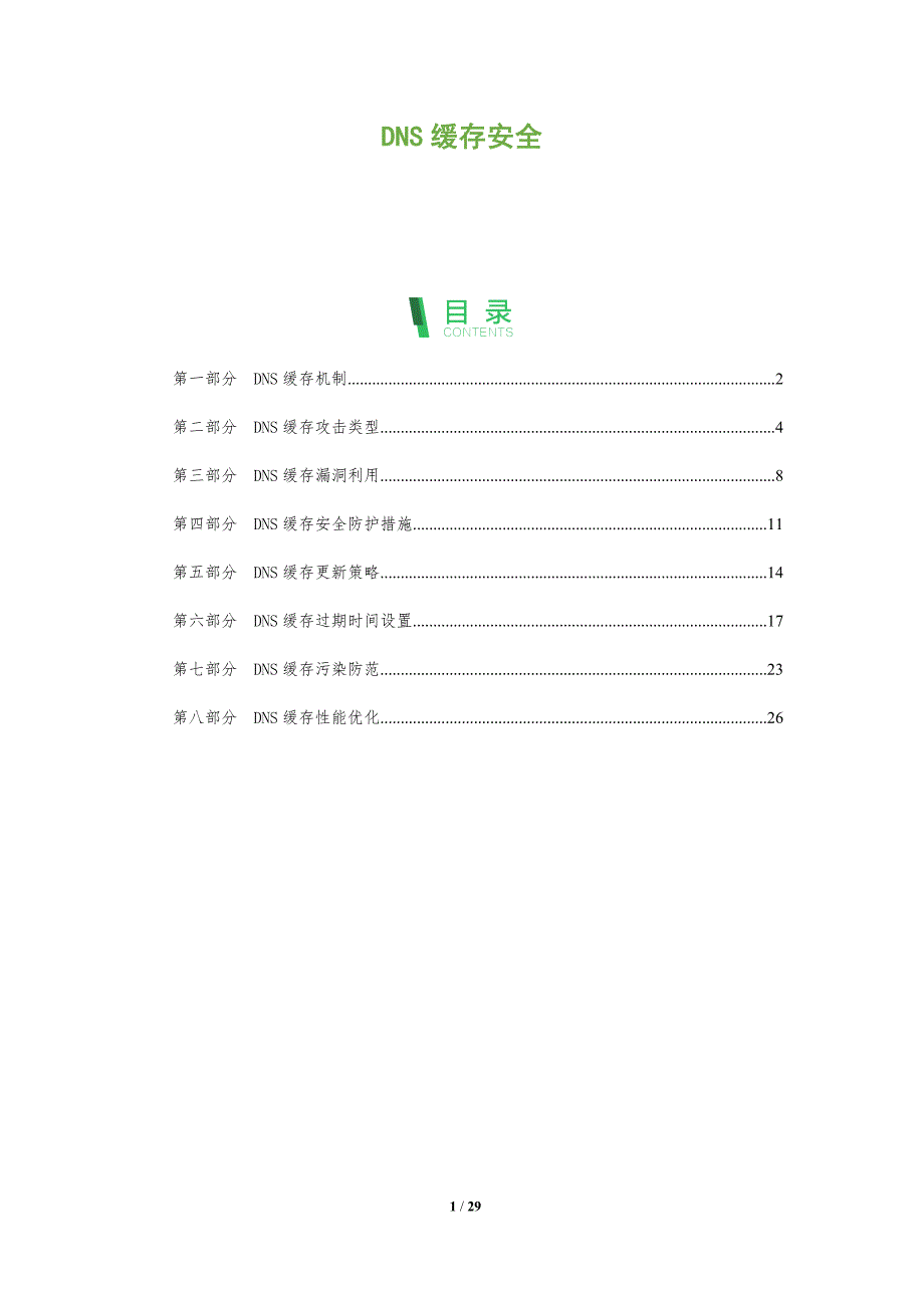 DNS缓存安全-洞察分析_第1页