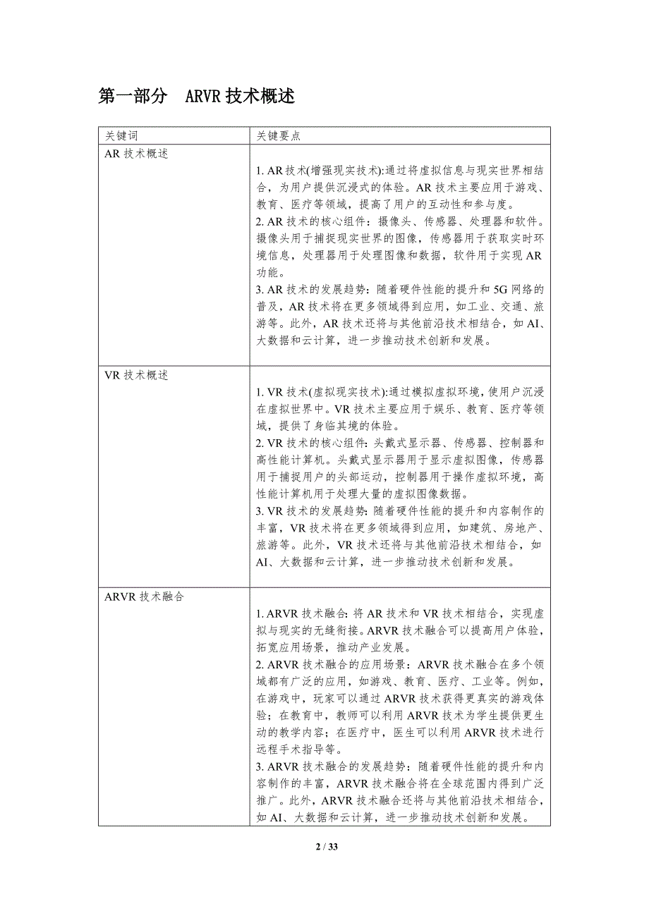 ARVR技术融合-洞察分析_第2页