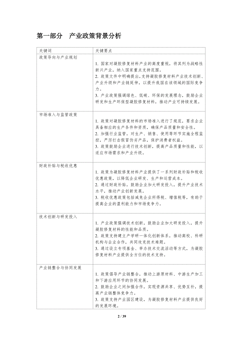 凝胶修复材料产业政策影响-洞察分析_第2页