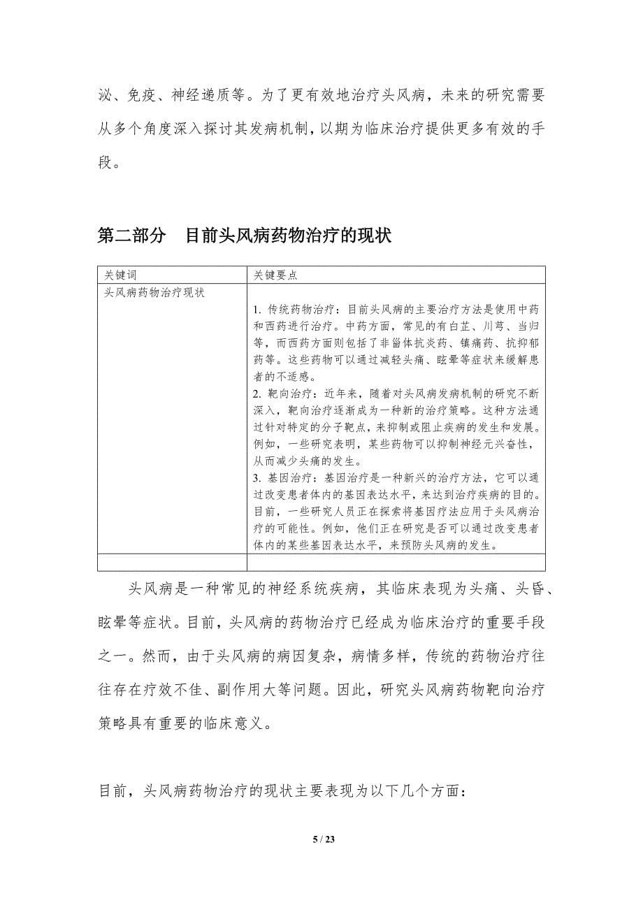 头风病药物靶向治疗策略研究-洞察分析_第5页