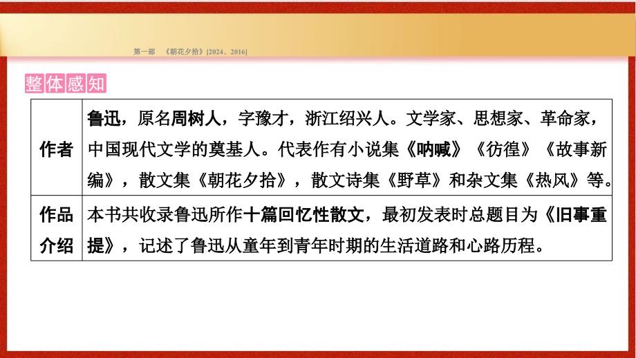 第4部分+名著阅读第1部+朝花夕拾++课件-2025年中考语文（广东）一轮复习_第2页