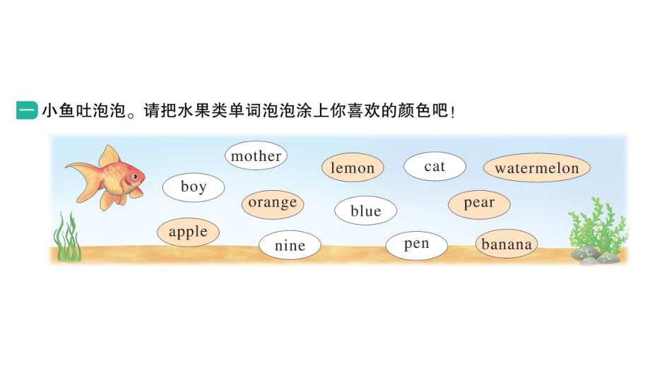 小学英语新湘少版三年级上册Unit 9第一课时作业课件2024秋_第2页