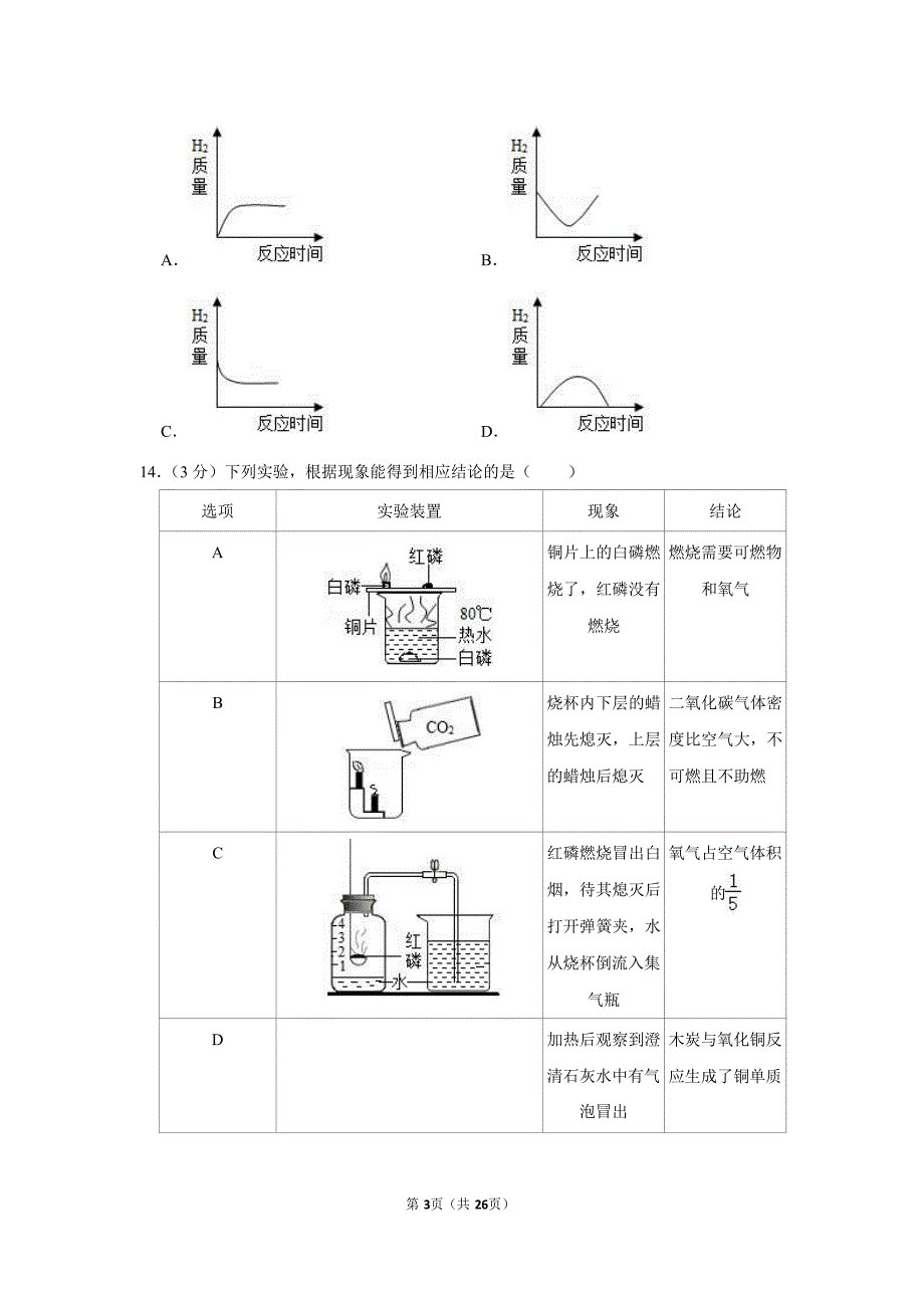 2021-2022学年广东省广州市越秀区九年级（上）期末化学试卷（含答案）_第3页