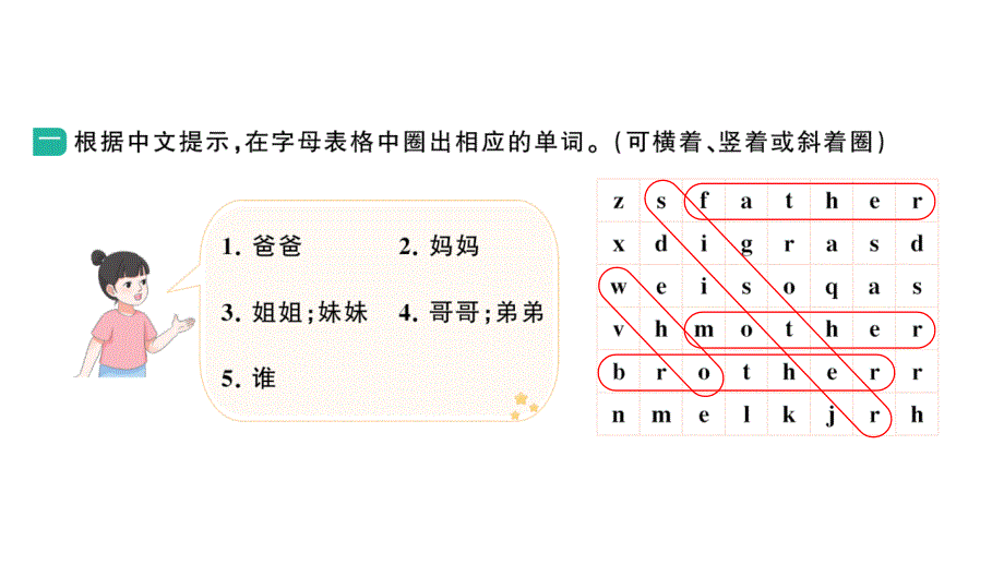 小学英语新湘少版三年级上册Unit 4 第一课时作业课件2024秋_第2页