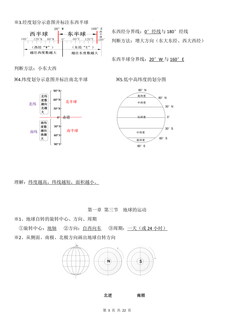 人教版（2024）七年级上册地理期末复习必背知识点提纲_第3页