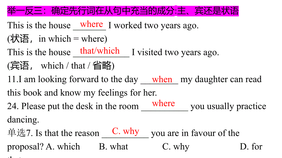 定语从句练习讲评+课件-2025届高三上学期英语二轮复习专项_第3页