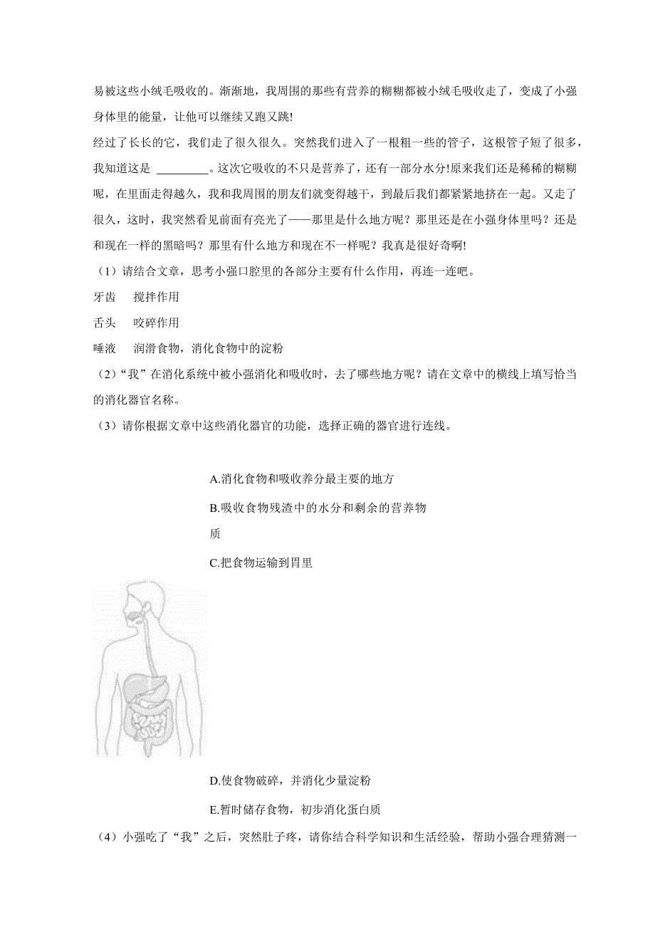 2024-2025学年河南省郑州市惠济区四年级（上）期末科学试卷（全解析版）_第5页