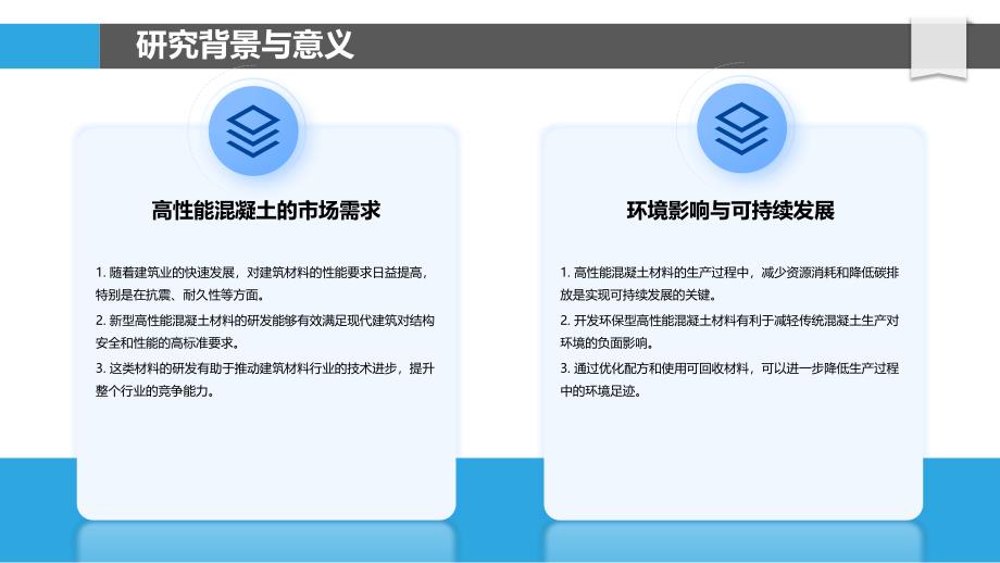 新型高性能混凝土材料的开发与应用-洞察分析_第4页