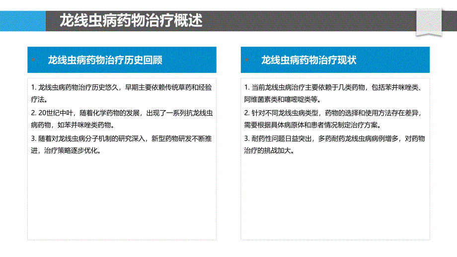 龙线虫病药物治疗进展-洞察分析_第4页