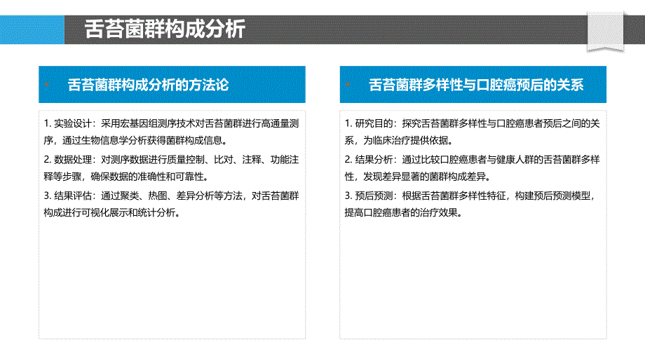 舌苔菌群与口腔癌预后关系探讨-洞察分析_第4页