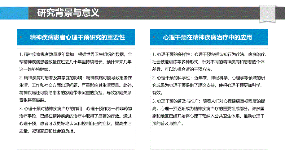 精神疾病患者心理干预研究-洞察分析_第4页