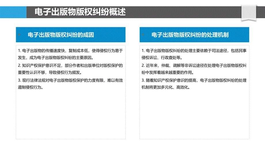 电子出版物版权纠纷处理-洞察分析_第5页