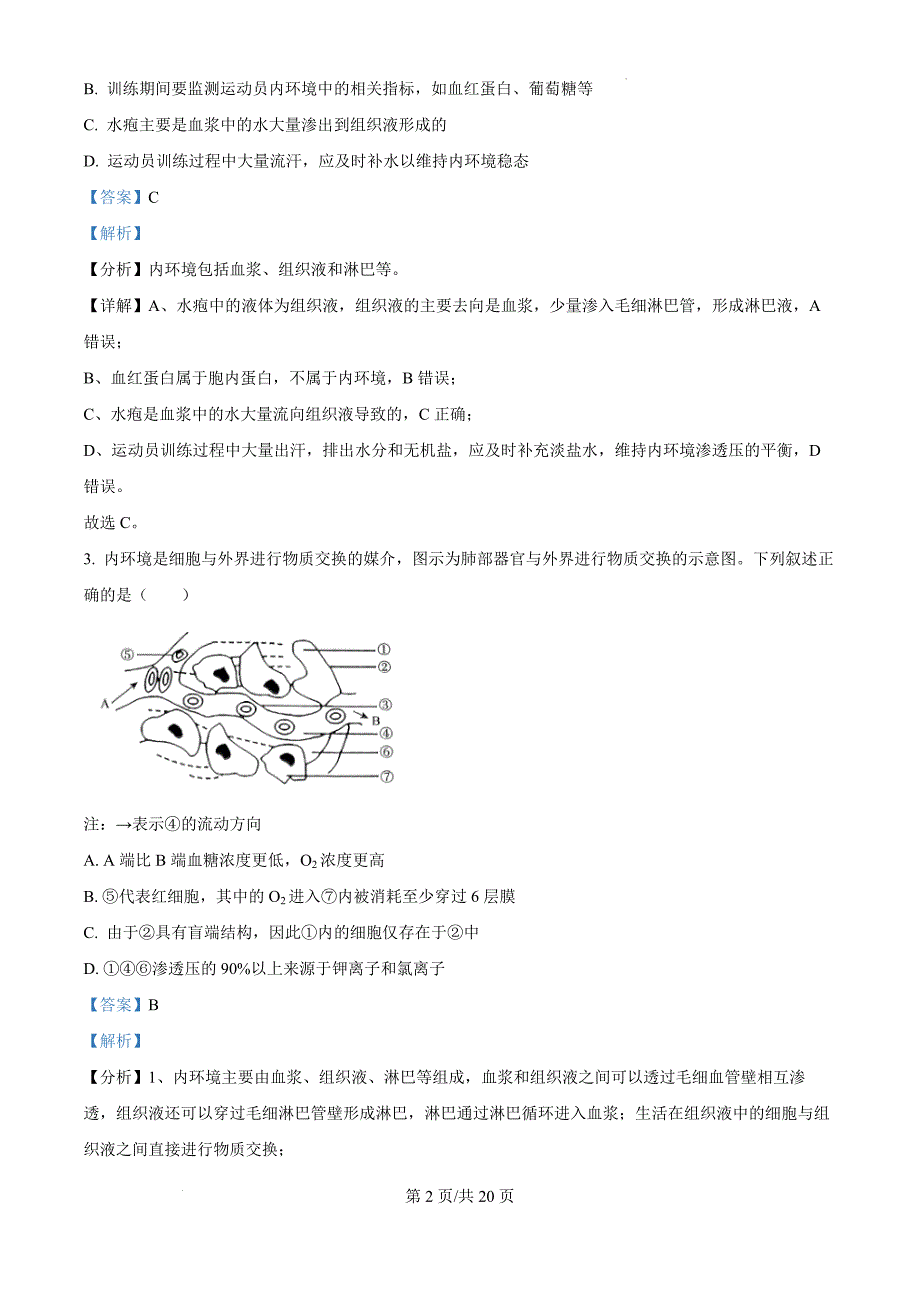 河南省十校2024-2025学年高二上学期10月月考生物（解析版）_第2页