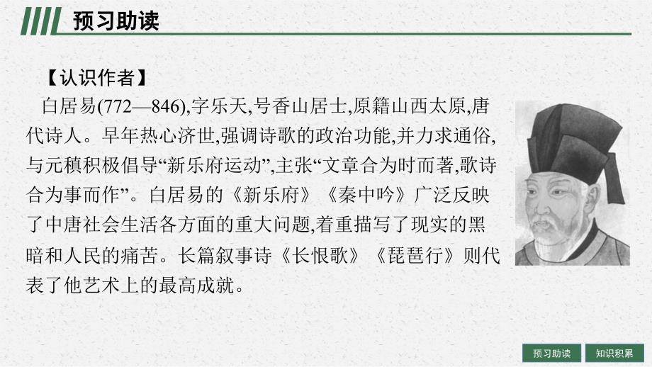 高中新教材部编版语文必修上册第三单元琵琶行并序_第4页