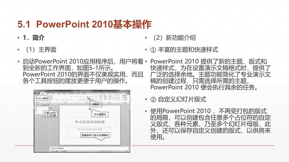 《办公自动化应用教程（第2版）》模块5+PowerPoint+2010—资料演示_第2页