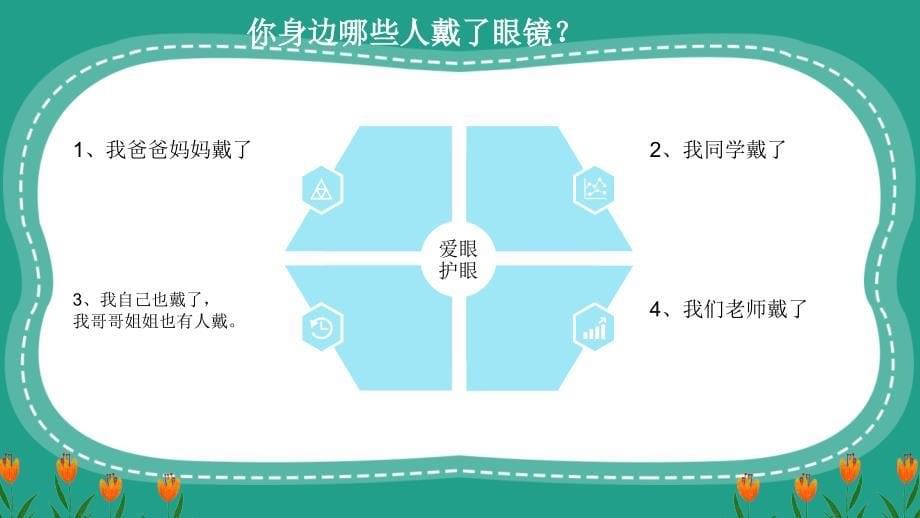 人教版一年级第二单元5爱眼护眼 预防近视 课件_第5页