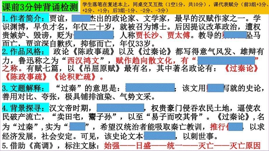 2025届高考语文一轮复习：课内文言文回顾《过秦论》课件_第5页