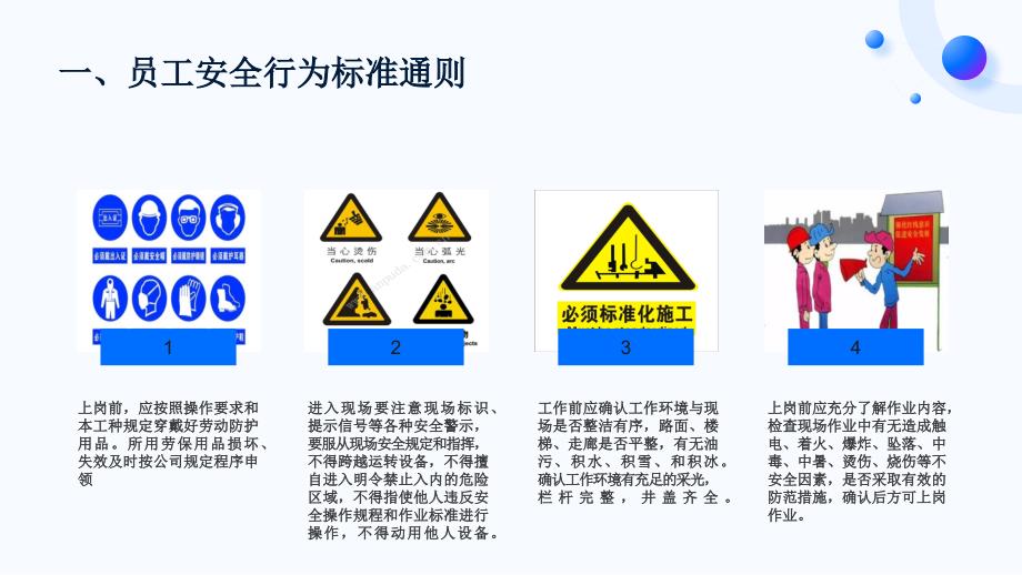 行为安全手册培训第一部分--员工安全手册_第4页