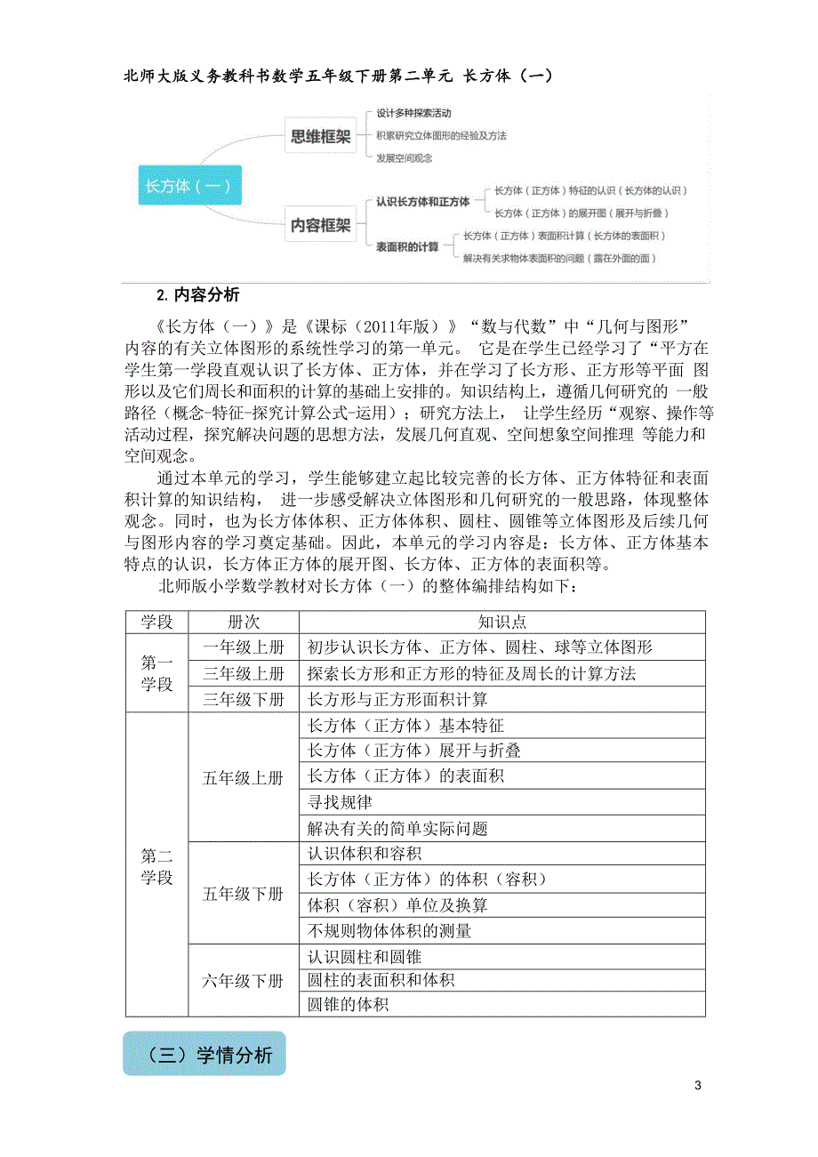 北师版五年级下册第二单元《长方体(一)》_第3页