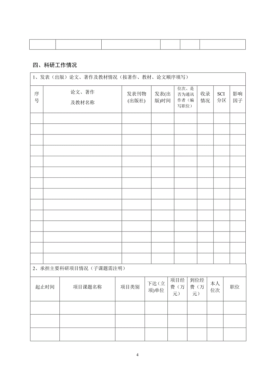 高等学校教师职务呈报表_第4页