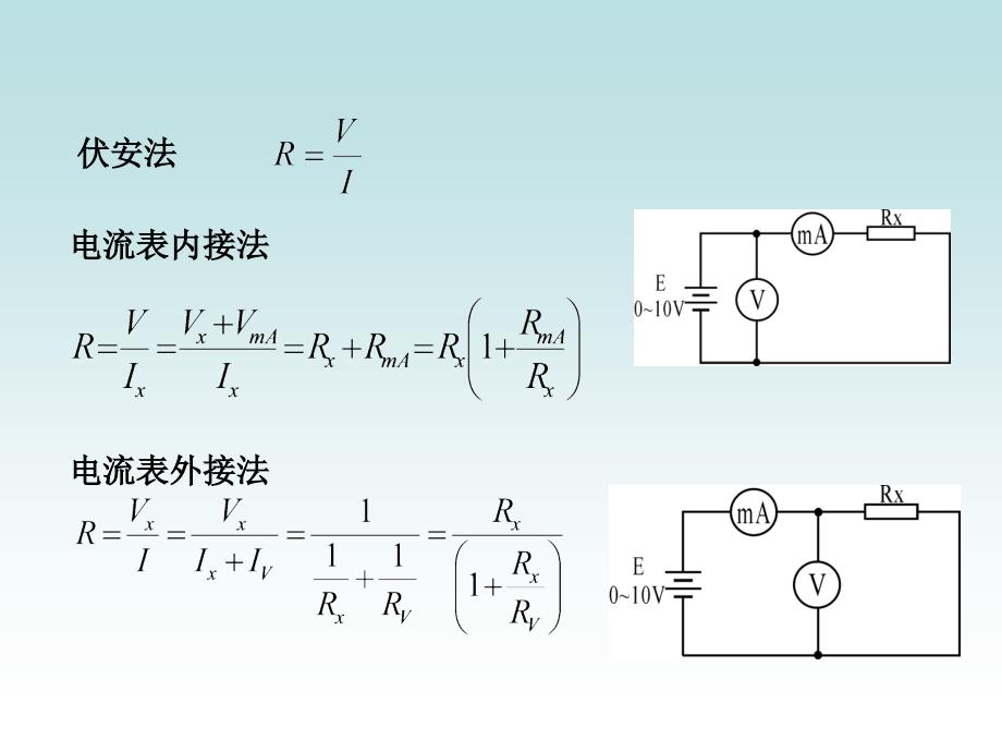 实验 线性与非线性元件 伏安特性的测定_第4页