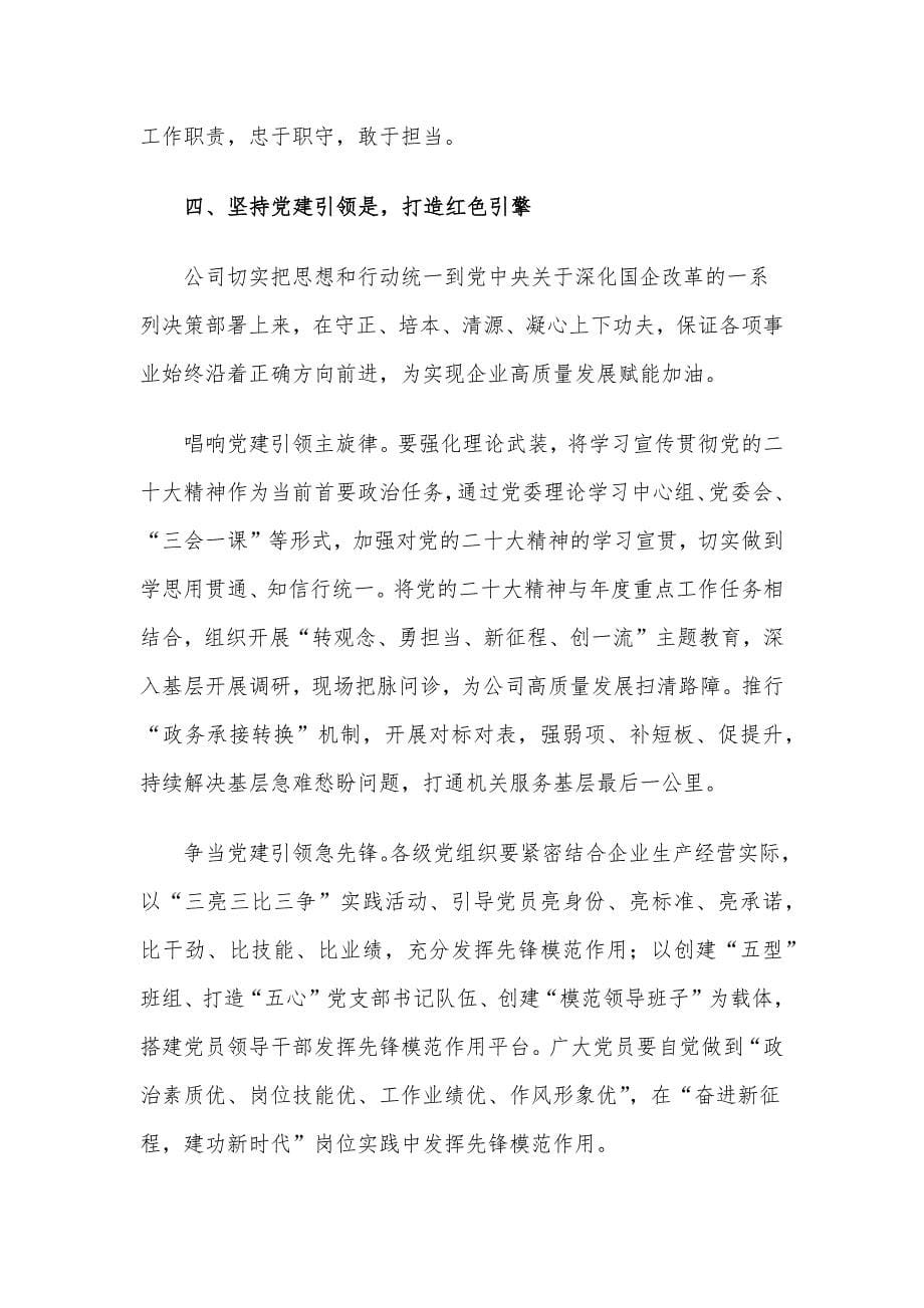 经验交流：提高核心竞争力增强核心功能筑牢可持续高质量发展根基_第5页