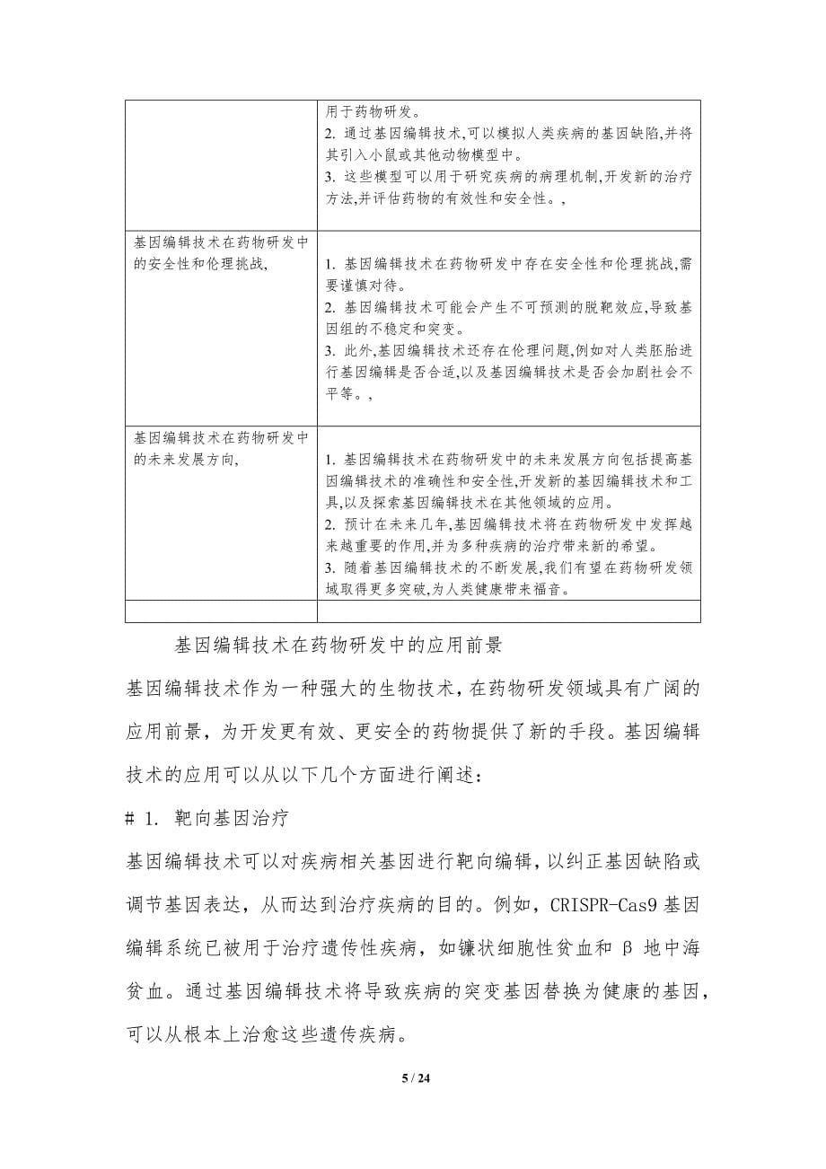 基因编辑技术在药物研发中的应用报告_第5页