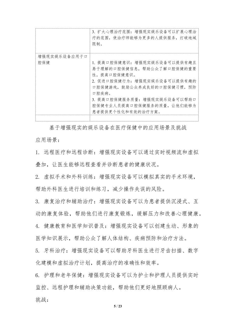 增强现实娱乐设备的应用场景与挑战_第5页