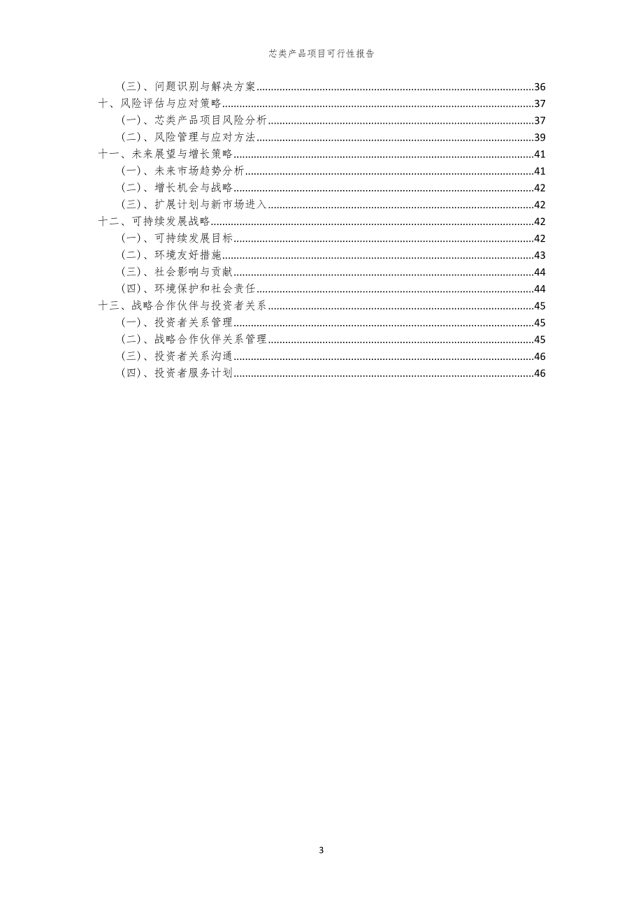 芯类产品项目可行性报告_第3页