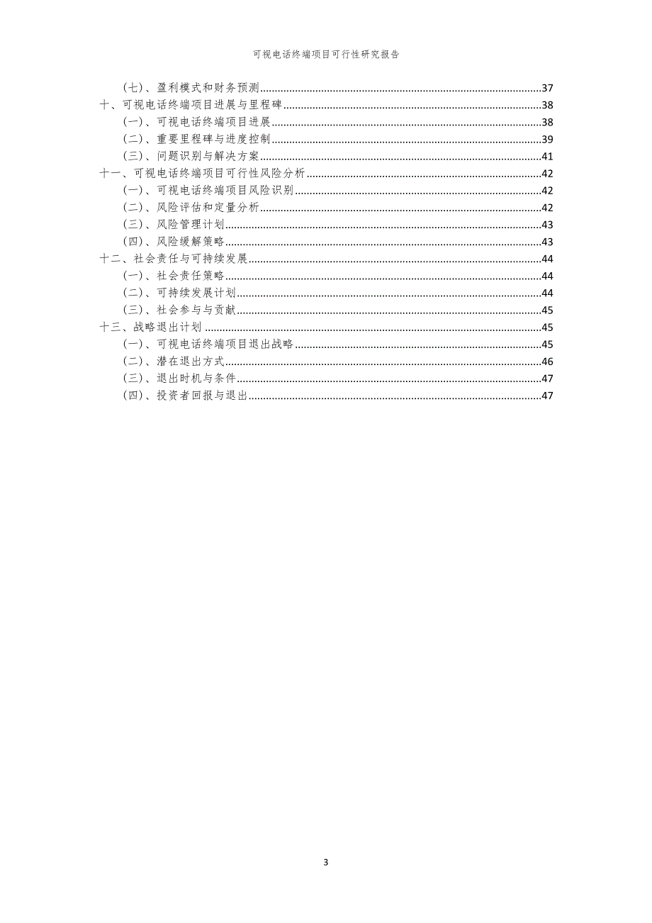 可视电话终端项目可行性研究报告_第3页