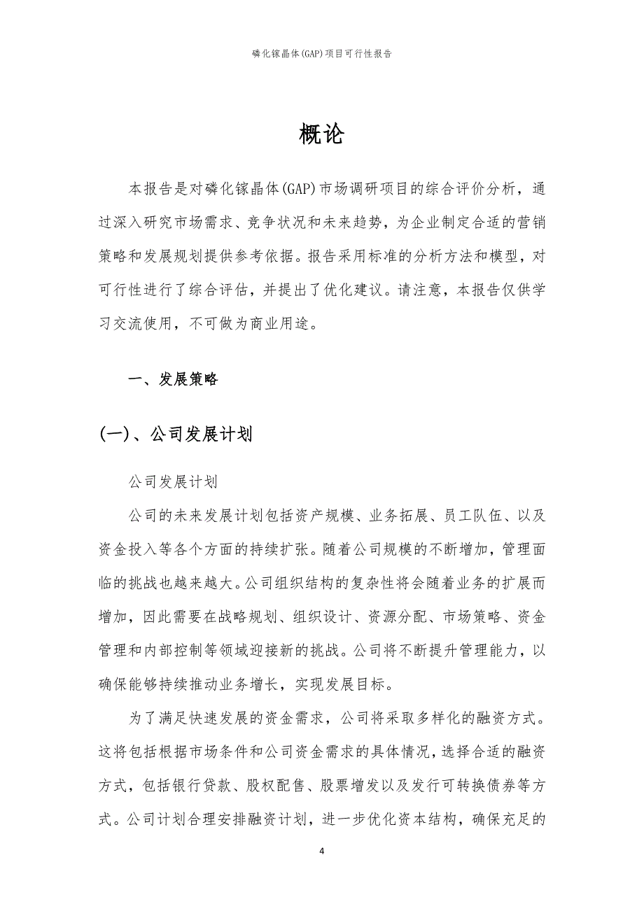 磷化镓晶体(GAP)项目可行性报告_第4页