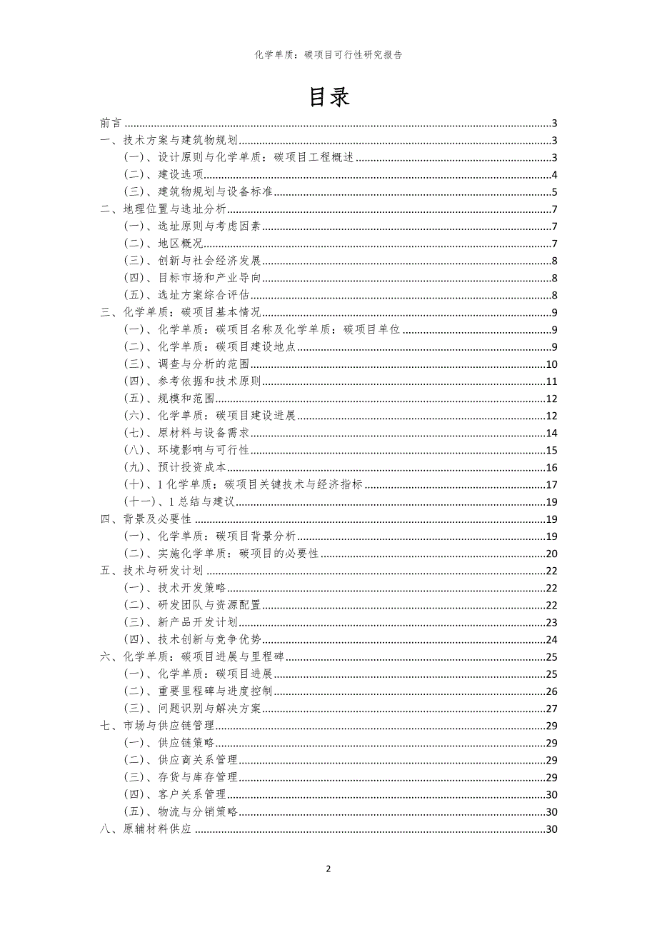 化学单质：碳项目可行性研究报告_第2页