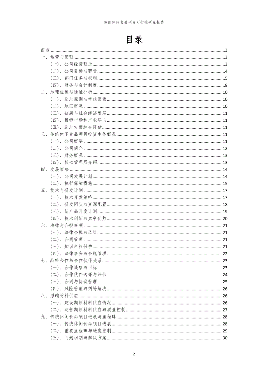传统休闲食品项目可行性研究报告_第2页