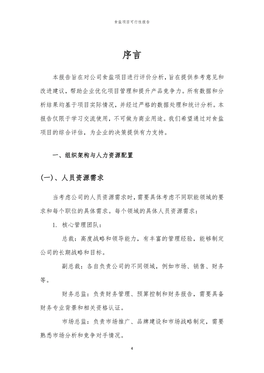 食盐项目可行性报告_第4页