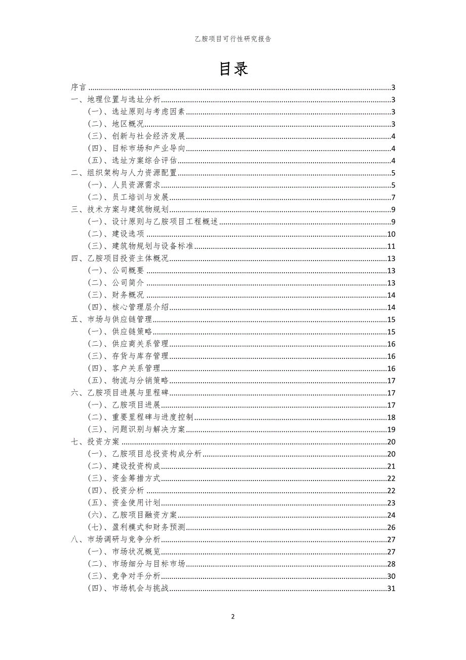 乙胺项目可行性研究报告_第2页