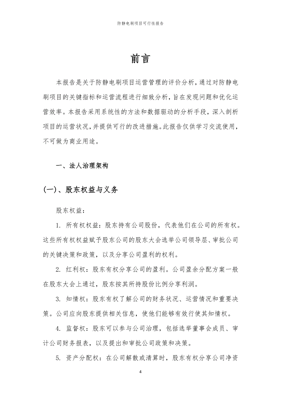 防静电刷项目可行性报告_第4页