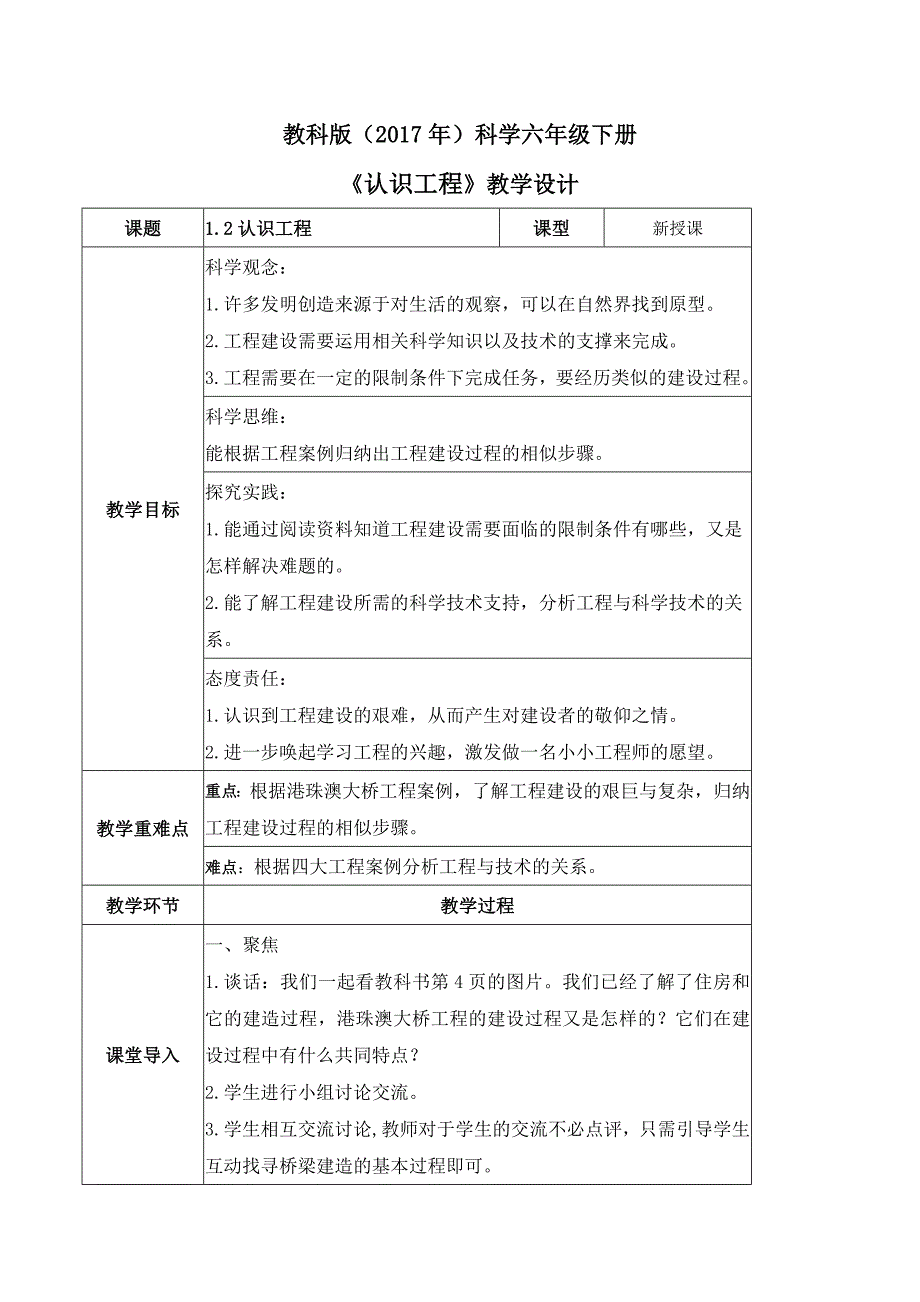 六年级科学下册