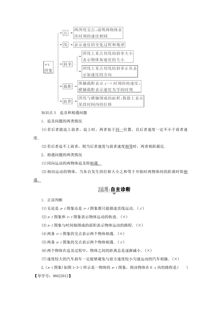 （江苏专用）高三物理一轮复习 必考部分 第1章 运动的描述 匀变速直线运动的研究 第3节 运动图象、追及和相遇问题教师用书-人教高三物理试题_第2页