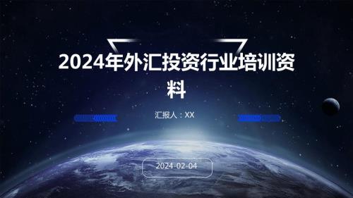 2024年外汇投资行业培训资料