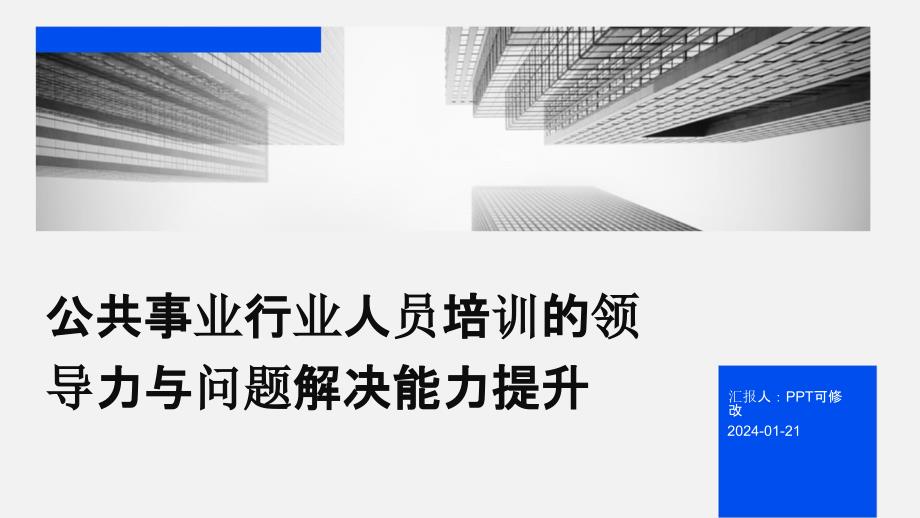 公共事业行业人员培训的领导力与问题解决能力提升_第1页