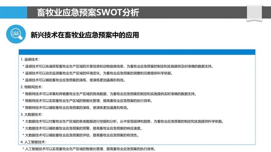 畜牧业应急预案SWOT分析与新兴技术应用_第5页