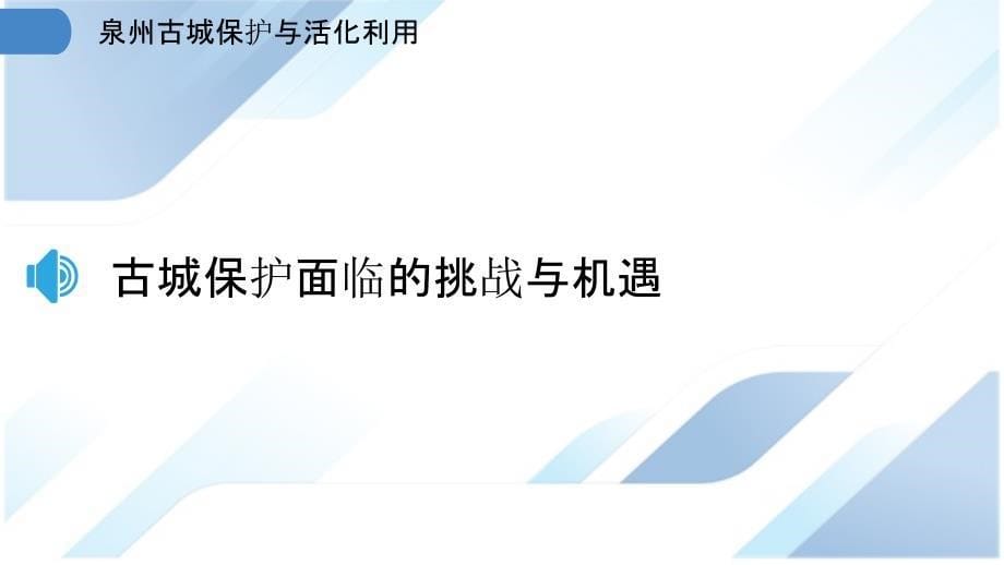 泉州古城保护与活化利用_第5页