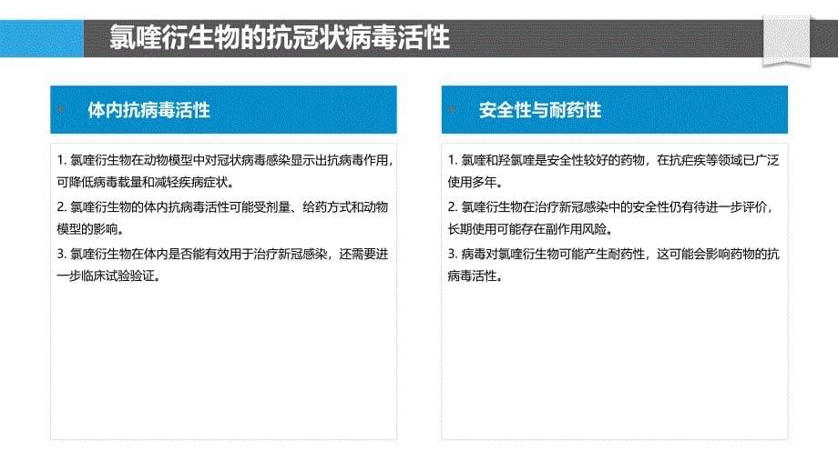 氯喹衍生物抗新冠病毒活性_第5页