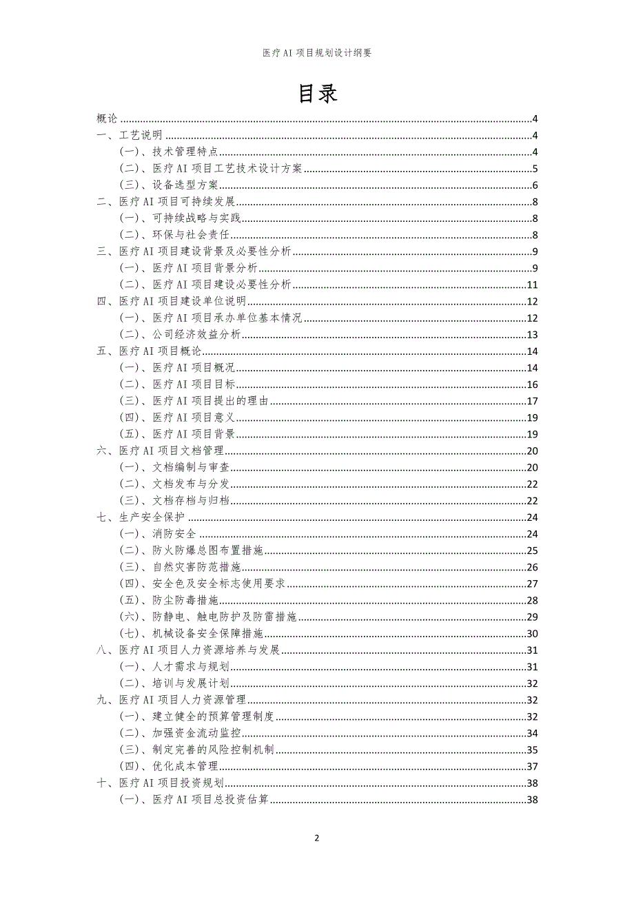 医疗AI项目规划设计纲要_第2页
