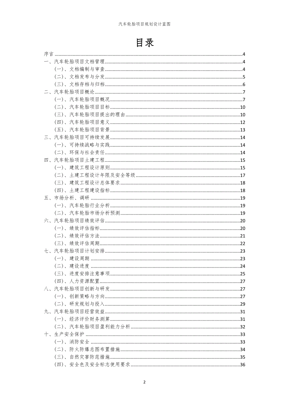 汽车轮胎项目规划设计蓝图_第2页