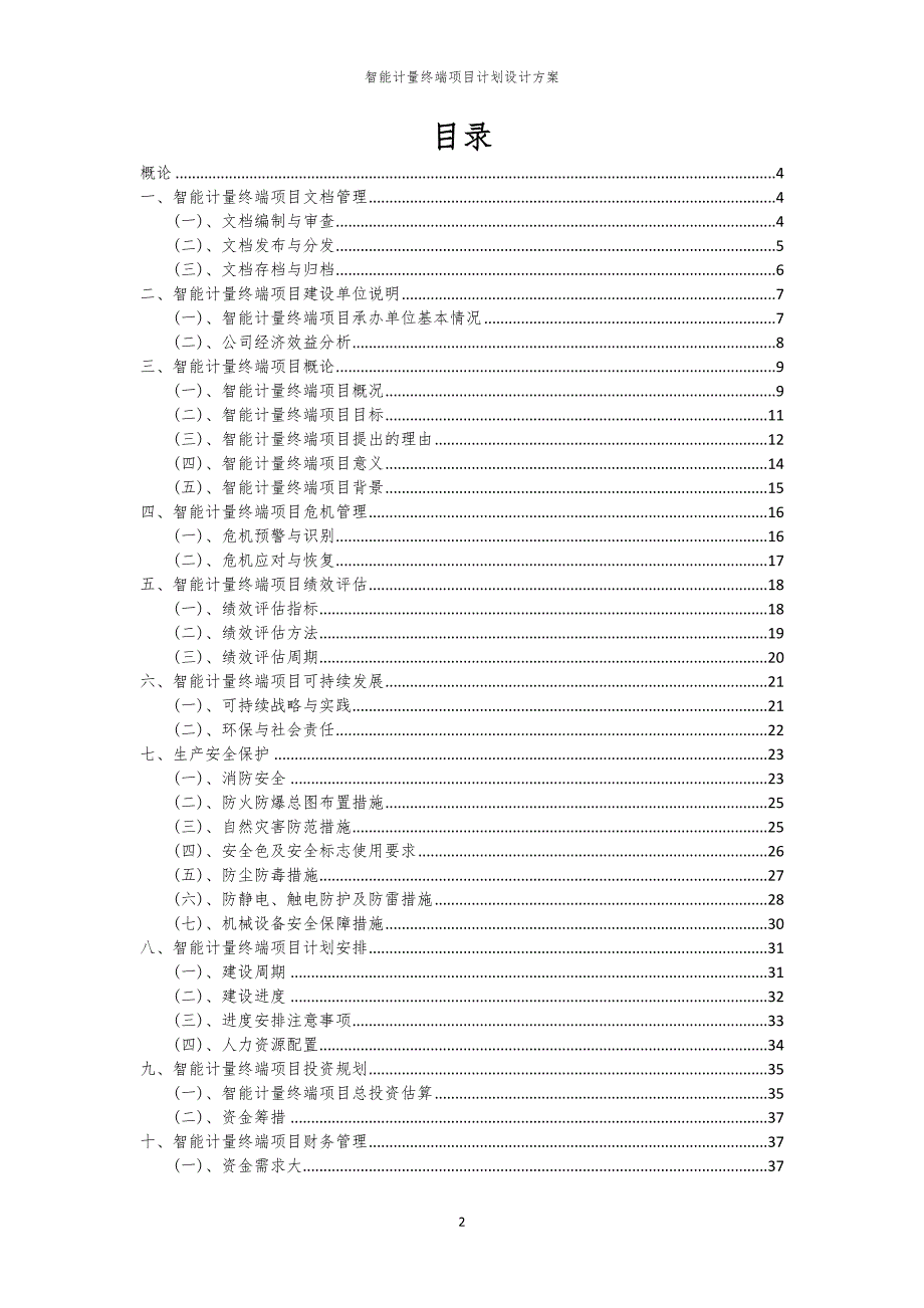 智能计量终端项目计划设计方案_第2页