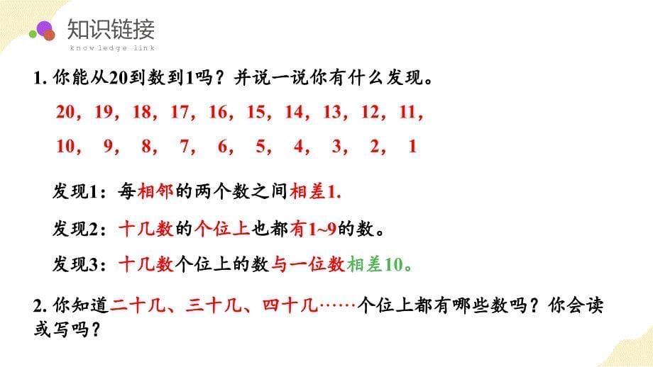 第四单元 第3课时 数的顺序与比较大小（大单元教学课件）一年级数学下册（人教版）_第5页