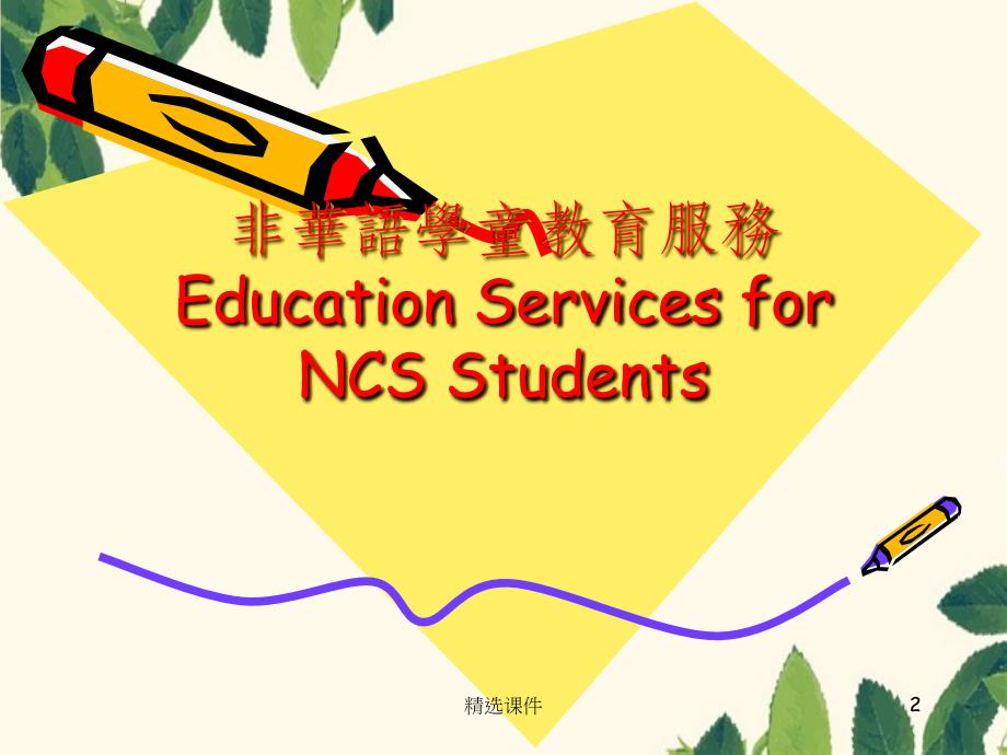 非华语学童教育服务Education Services for NCS Stud_第2页
