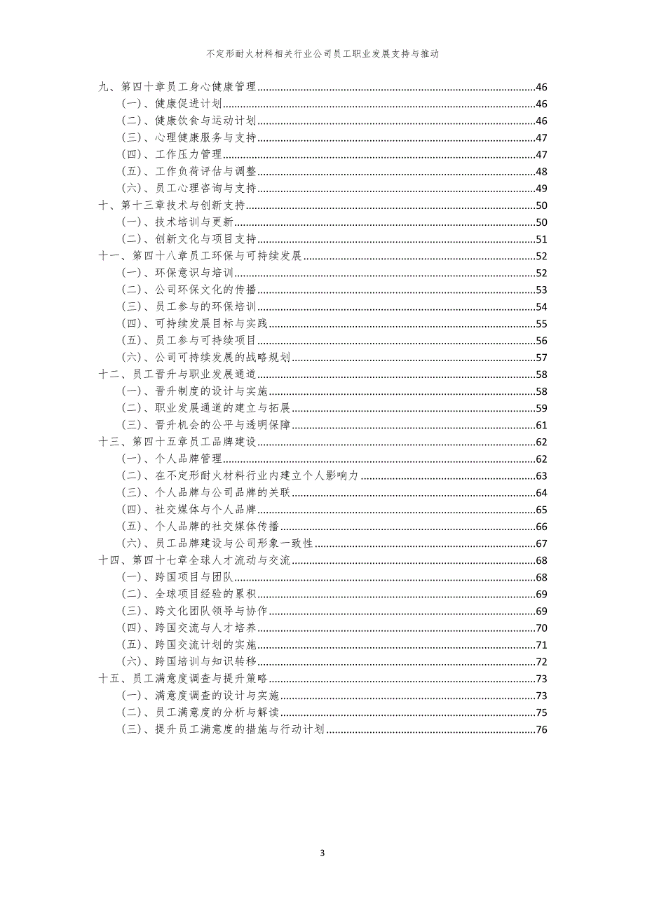 不定形耐火材料相关行业公司员工职业发展支持与推动_第3页