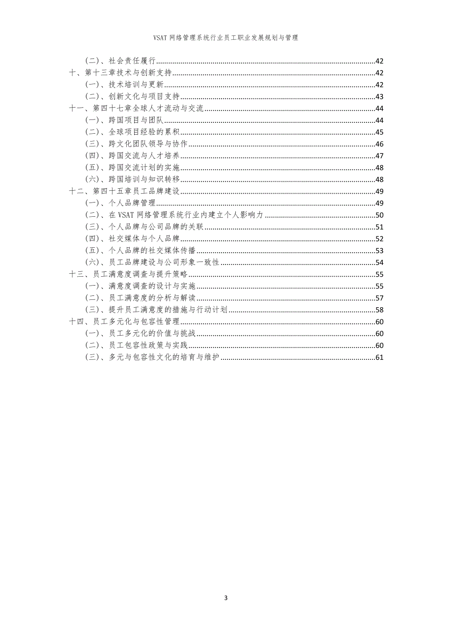 VSAT网络管理系统行业员工职业发展规划与管理_第3页